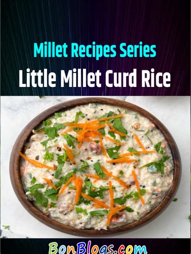 Millet Recipes Series Little Millet Curd Rice